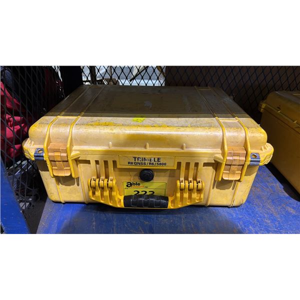 YELLOW PELICAN CASE WITH FOAM INSERTS