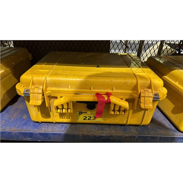 YELLOW PELICAN CASE WITH FOAM INSERTS