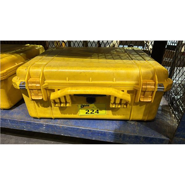 YELLOW PELICAN CASE WITH FOAM INSERTS