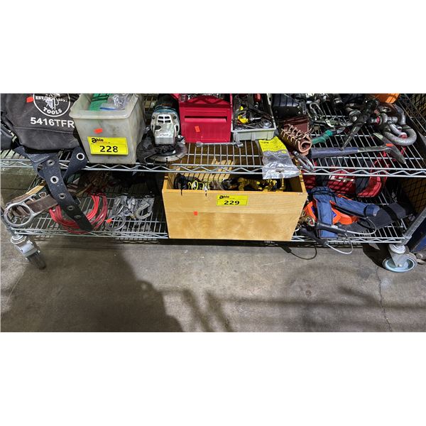 HILTI TOOL BAG, ASSORTED SAFETY HARNESSES & SAFETY GEAR