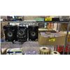 Image 1 : SAMSUNG STEREO WITH SPEAKERS & BOX OF ASSORTED CD'S