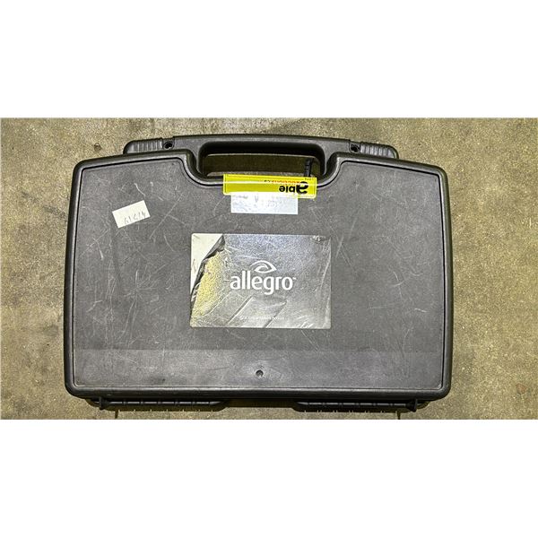 JUNIPER SYSTEMS ALLEGRO MX HANDHELD DATA COLLECTOR IN A HARD TRANSPORT CASE