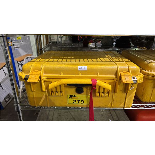 YELLOW PELICAN CASE WITH FOAM INSERTS