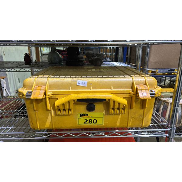 YELLOW PELICAN CASE WITH FOAM INSERTS