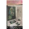 Image 2 : CASE OF SHOWER CURTAIN SETS - SHOWER CURTAIN, TOILET SEAT COVER, FLOOR MAT, COUNTER BATHROOM MAT &