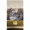 Image 1 : CASE OF SHOWER CURTAIN SETS - SHOWER CURTAIN, TOILET SEAT COVER, FLOOR MAT, COUNTER BATHROOM MAT &