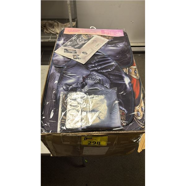 CASE OF SHOWER CURTAIN SETS - SHOWER CURTAIN, TOILET SEAT COVER, FLOOR MAT, COUNTER BATHROOM MAT &