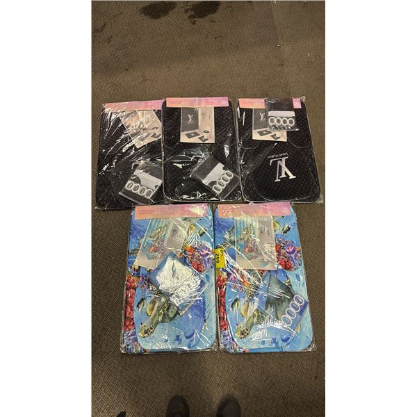 5 SHOWER CURTAIN SETS