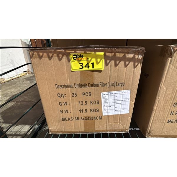 CASE OF LARGE UMBRELLA WINDSHIELD SHADES