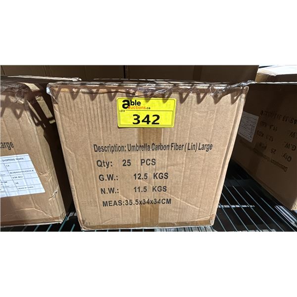 CASE OF LARGE UMBRELLA WINDSHIELD SHADES