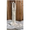 Image 2 : SIZE 6 HALTER STYLE WEDDING DRESS WITH BEADED WAIST & SHOULDERS IN GARMENT BAG