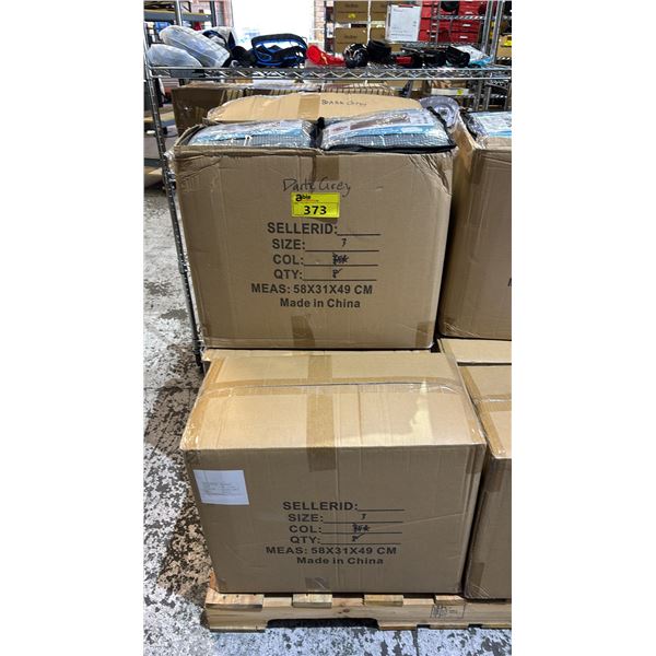 (5) CASES OF DARK GREY STRETCH SOFA COVERS