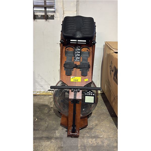 FOLDABLE ROWING MACHINE WITH BATTERY OPERATED DIGITAL DISPLAY