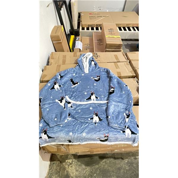 CASE OF ONE SIZE FITS ALL 'DOG' BLANKET HOODIES