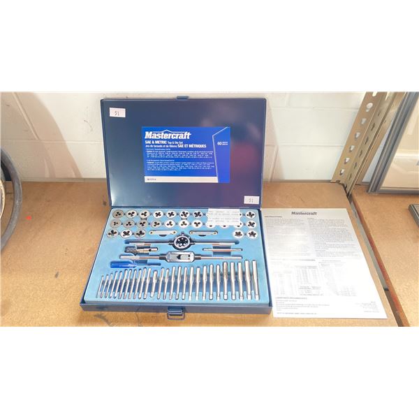 MASTERCRAFT SAE & METRIC 60 PCS. TAP AND DIE SET