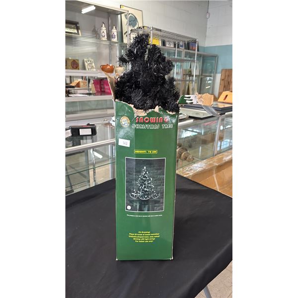 MUSICAL SNOWING CHRISTMAS TREE - HEIGHT = 75CM