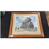 Image 1 : FRAMED TRAIN PRINT - APPROX. 20 1/2"W X 18"H