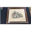 Image 1 : FRAMED CANADIAN NATIONAL "MOUNTAIN TYPE 1944" TRAIN PRINT - APPROX. 19 1/2"W X 16 1/2"H