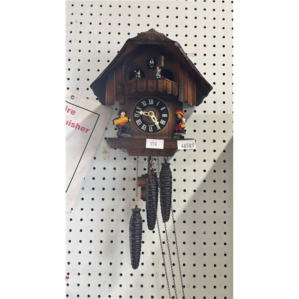 ANTIQUE WOODEN CUCKOO CLOCK