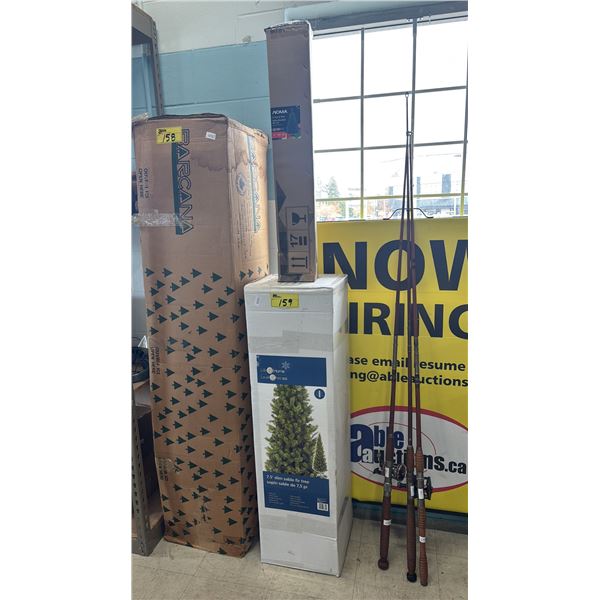 7.5' SLIM SABLE FIR TREE & NOMA 3' PRELIT TREE