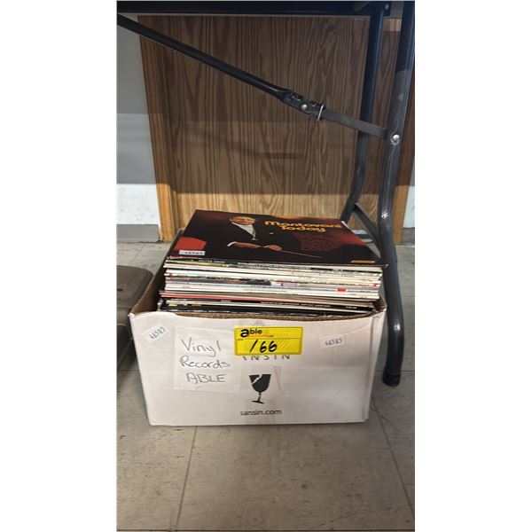 BOX OF ASSORTED RECORDS