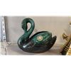 Image 3 : WINDCHIME, BLUE MOUNTAIN POTTERY DECORATIVE SWAN & A BRASS WALL MOUNTABLE BELL