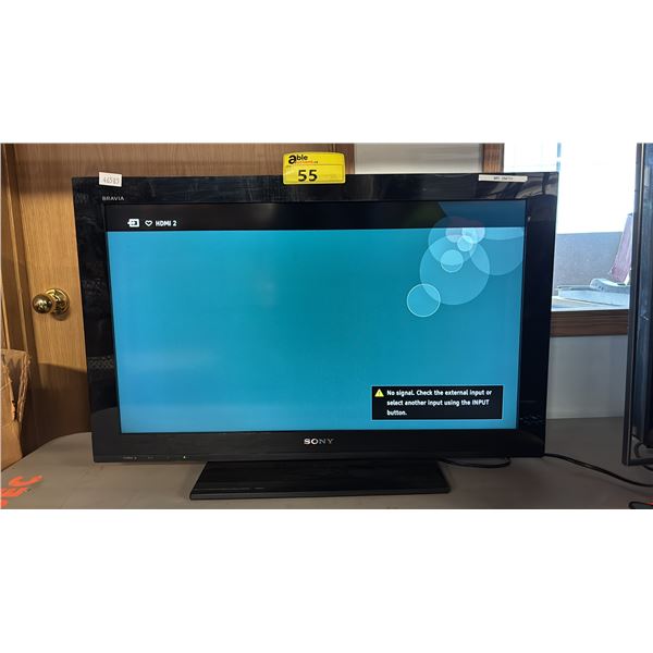 SONY BRAVIA 32" TELEVISION WITH POWER CORD *NO REMOTE*