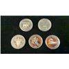 Image 1 : (5) .5 SILVER COINS - 1882-1982, 1978, 1983, 1885-1985, 1886-1986