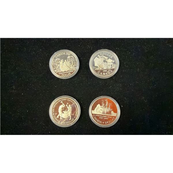 (4) .5 SILVER COINS - 1981, 1587-1987, 1988, 1989