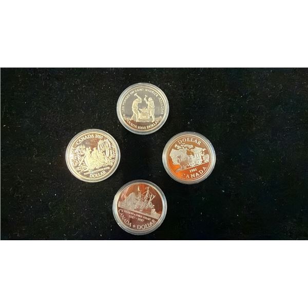 (4) .5 SILVER COINS - 1981, 1587-1987, 1988, 1989