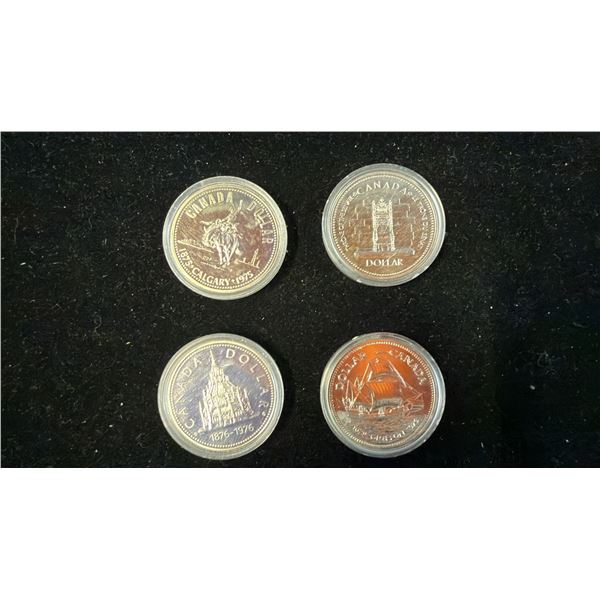 (4) .5 SILVER COINS - 1679-1979, 1875-1975, 1952-1977, 1876-1976