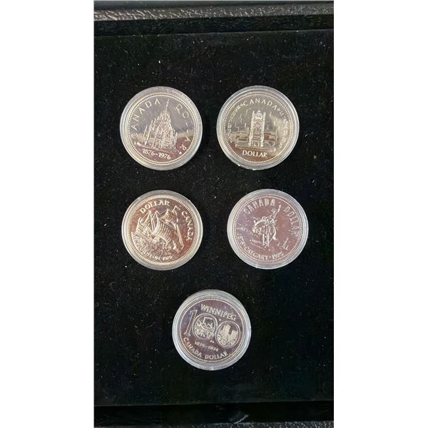 (5) .5 SILVER COINS - 1874-1974, 1875-1975, 1679-1979, 1952-1977, 1876-1976