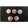 Image 1 : (5) .5 SILVER COINS - 1874-1974, 1875-1975, 1679-1979, 1952-1977, 1876-1976