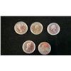 Image 2 : (5) .5 SILVER COINS - 1874-1974, 1875-1975, 1679-1979, 1952-1977, 1876-1976