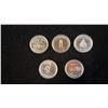 Image 1 : (5) .5 SILVER COINS - 1874-1974, 1875-1975, 1679-1979, 1952-1977, 1876-1976