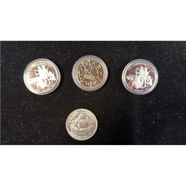 (4) .5 SILVER COINS - 1679-1979, 1978, 1690-1990, 1690-1990