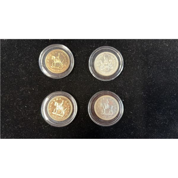 (4) .5 SILVER COINS - 1871-1971, 1873-1973,1873-1973, 1873-1973