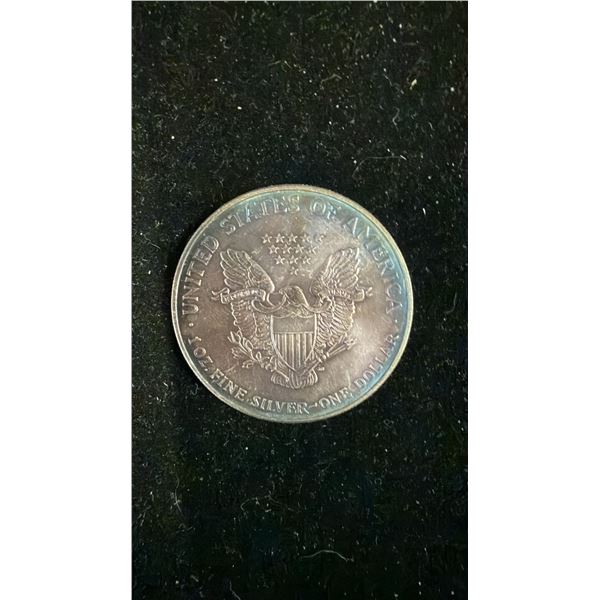 UNITED STATES OF AMERICA FINE SILVER 2001 ONE DOLLAR COIN