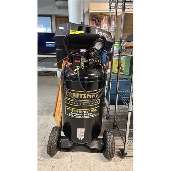 CRAFTSMAN TWO STAGE 175 PSI MOBILE AIR COMPRESSOR WITH HOSE
