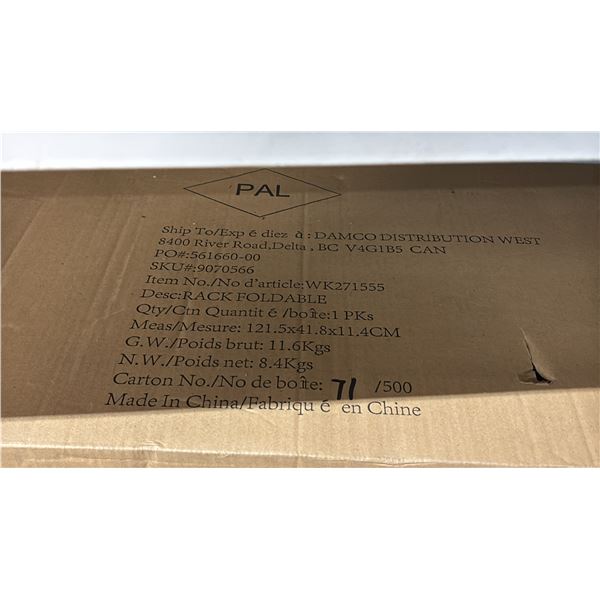 FOLDABLE RACK - 121.5 X 41.8 X 11.4CM
