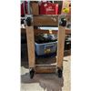 Image 3 : BLUE FOUR WHEEL FURNITURE DOLLY & A FOUR WHEEL WOODEN DOLLY