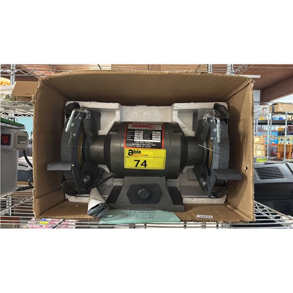 B-409 3/4 HP SINGLE PHASE BENCH GRINDER