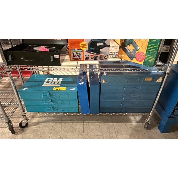 SHELF OF METAL SMALL PARTS ORGANIZERS