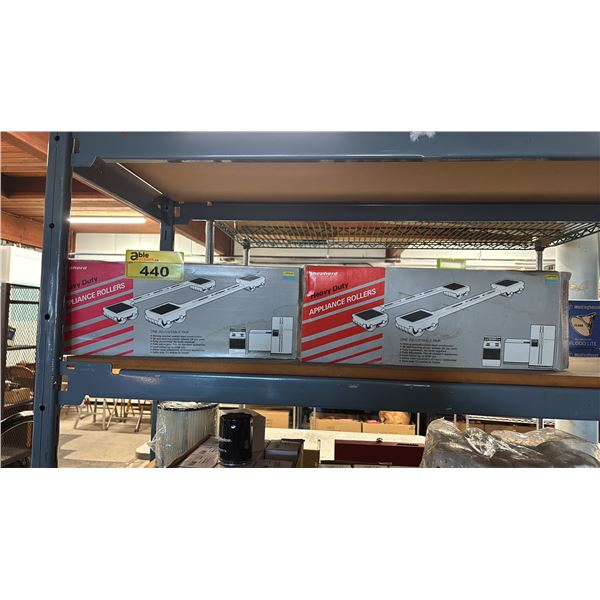 SHEPHERD HEAVY DUTY APPLIANCE ROLLERS WITH A 2200 LB CAPACITY