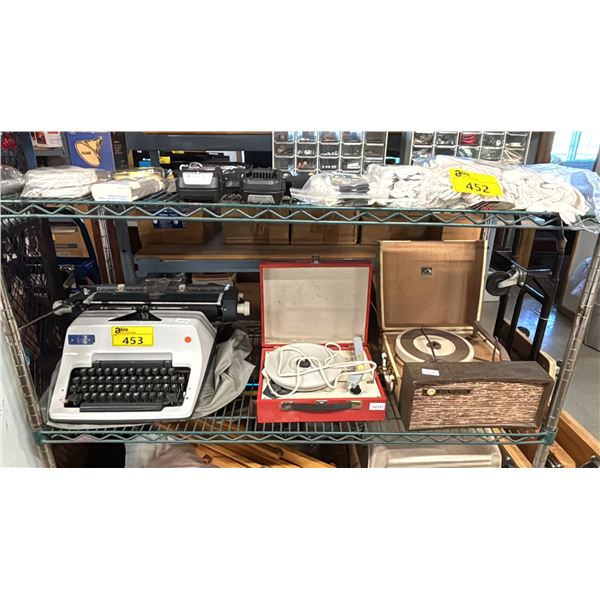 DONOVAN TYPEWRITER & TWO RECORD PLAYERS