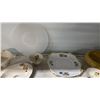 Image 4 : SHELF OF PLATES, BOWLS, TEACUPS, SAUCERS, TABLE RUNNERS & MORE