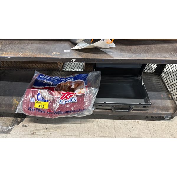 SAMSONITE BRIEFCASE & A NECK PILLOW