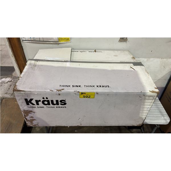 KRAUS 33" DUAL MOUNT 50/50 DOUBLE BOWL GRANITE KITCHEN SINK