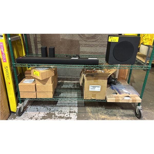 SHELF OF INDIRECT PANEL LIGHTS, METAL HALIDE BULBS & MORE