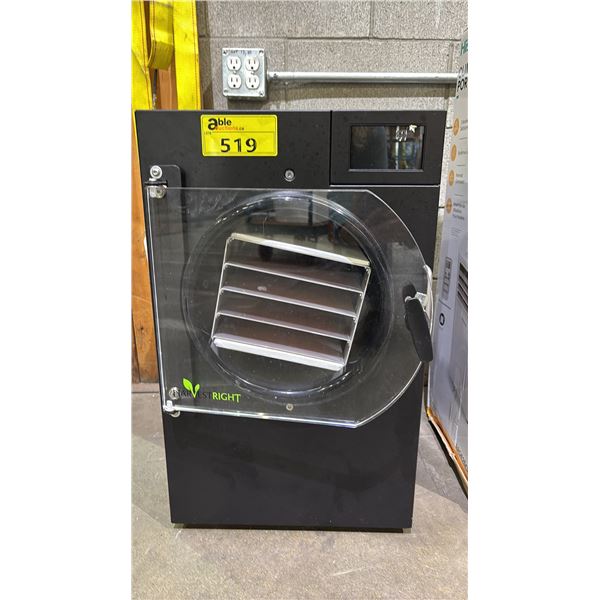 HARVEST RIGHT BLACK FREEZE DRYER WITH DIGITAL DISPLAY *NO POWER CORD/WORKING CONDITION UNKNOWN*